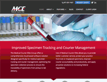 Tablet Screenshot of medicalcourier.com